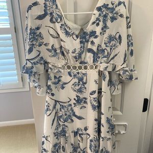 Open back floral dress